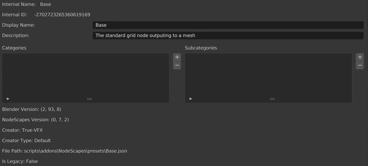 Active preset settings | preset_settings.webp